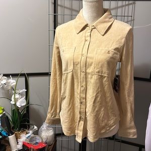 Mixed threads soft warm shirt top